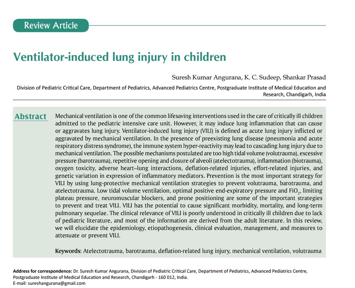 Journal of Pediatric Critical Care tweet media