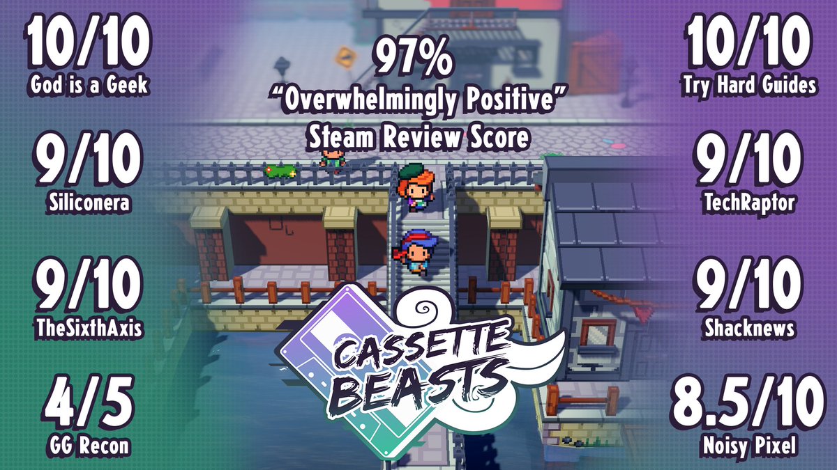 Here comes the weekend! Are you as excited as we are that Cassette Beasts is hitting Switch, Xbox &amp; Xbox #GamePass next week?! 

We can hardly wait for console players to get transforming! 💜