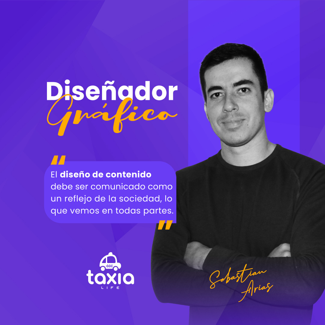 Hoy retamos a sebas a describirnos qué busca en sus procesos creativos en #taxia y este fue el resultado. #PeopleDeTaxia