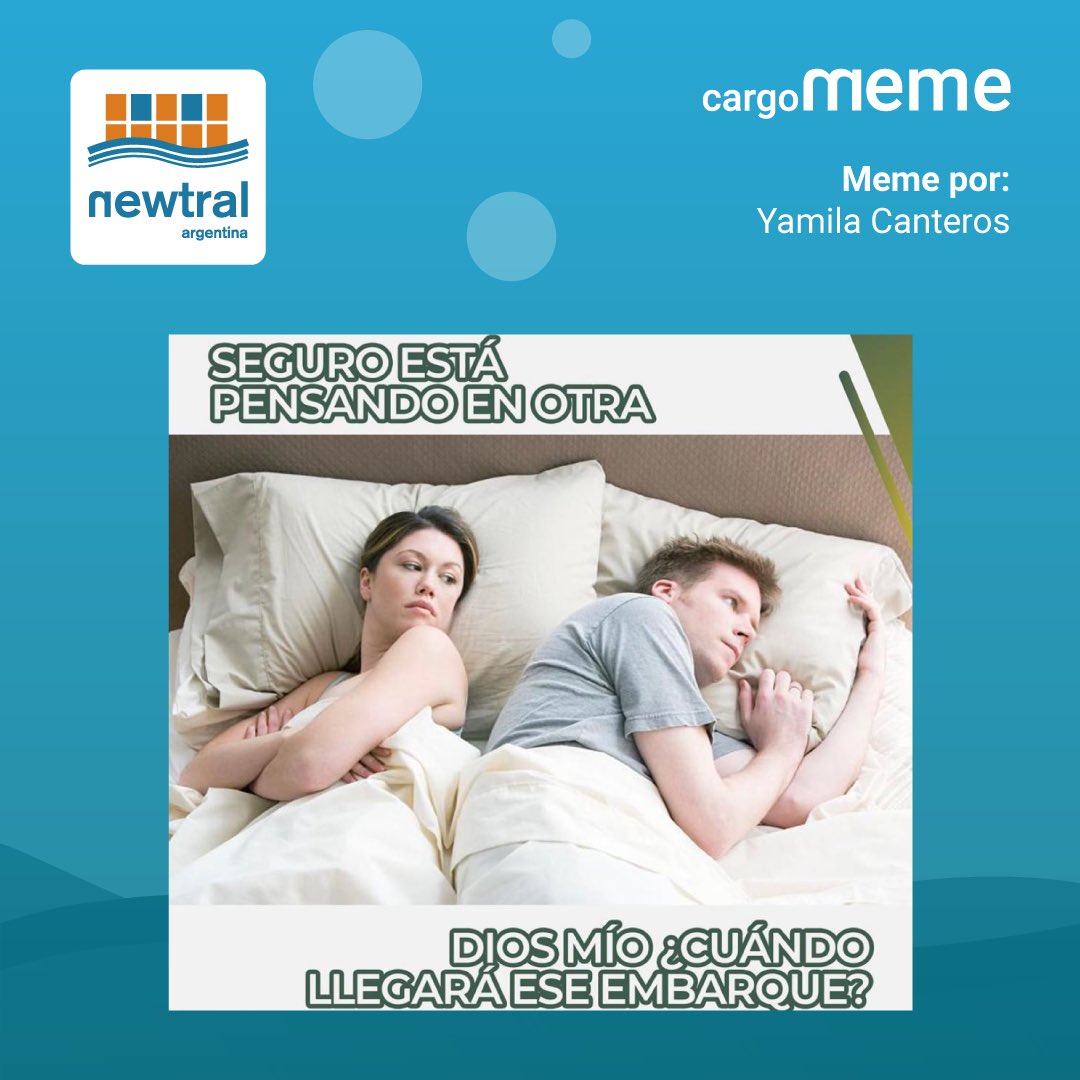 NewtralA's tweet image. Viernes de #CargoMeme 

Seguro a todos nos ha pasado estar pensando en nuestros embarques día y noche. 

#memes #embarques #newtralarg #argentina #nvocc #importacion #exportacion #risa #viernes #diversión #oficina