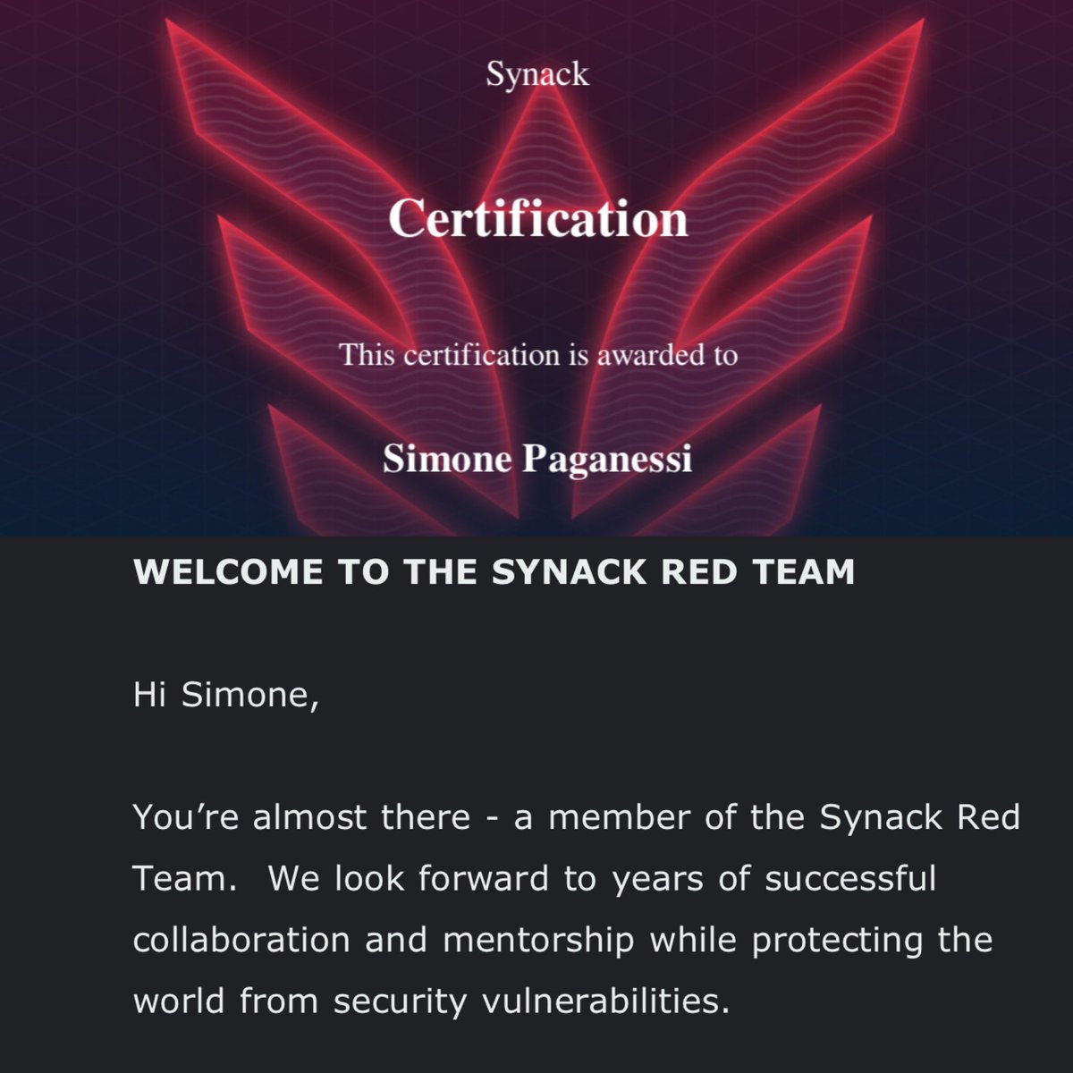 drak3hft7's tweet image. After several months of assessments and interviews I’ve just accomplished one of my all time goal, becoming a Synack Red Team member. 

Thanks @SynackRedTeam 

#cybersecurity #bugbounty #securityresearch #synack #redteam