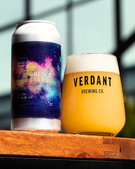 @VerdantBrew / UNLIKE STARS / IPA / 6.5% Unlike Stars is live on our web store NOW !! An otherworldly cresceando of pineapple, mango & passion fruit flavours. Possessing the hopping rate of a DIPA, expect dank and resinous notes from the hazy cosmos of Galaxy and Mosaic!