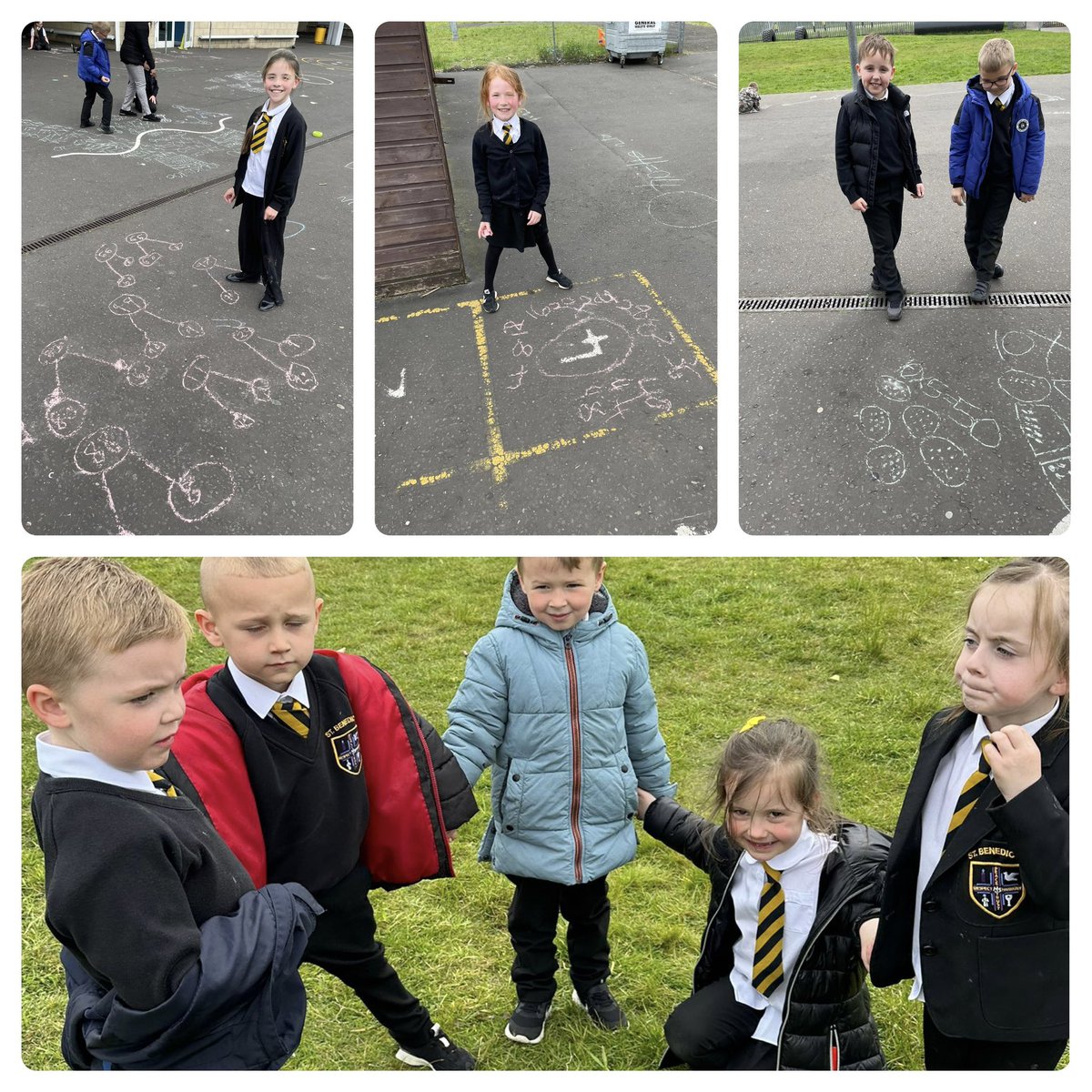 jacquimurphy71's tweet image. Taking numeracy outdoors with @TheHiveStBen and P1 and P4 ! Applying strategies using CPA in the outdoors ☀️🌳 making 5 Part Part Whole and number facts in action ! @StBenedictsPS @Nat_Numeracy @glasgowcounts Great number work 🙌