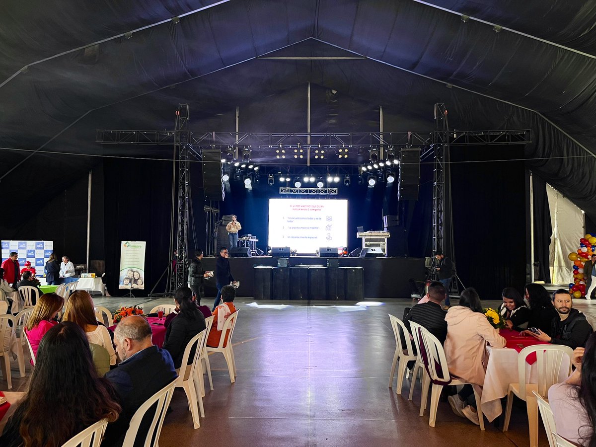 SecEducaCundi's tweet photo. Esta fue una importante oportunidad para lanzar la versión 2023 de la convocatoria Maestros que dejan huella, del Plan de estímulos e incentivos de #Cundinamarca por nuestra directora de Personal de la SEC @Cristymirandae https://t.co/FsHxX1K7LP