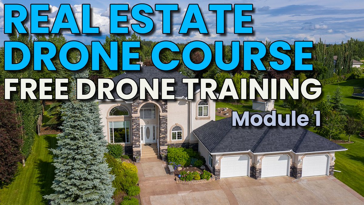 Want to learn how drones and real estate go together? I've just made my Real Estate Drone Training Course free on YouTube! youtube.com/playlist?list=…