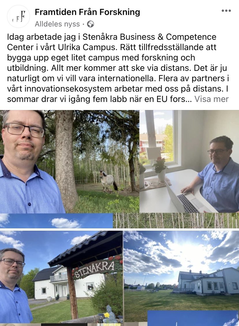 Följ en forskares vardag, tankar och bakom kulisserna.  Sida på Facebook. 

#forskningskommunikation #fokom #ledarskap