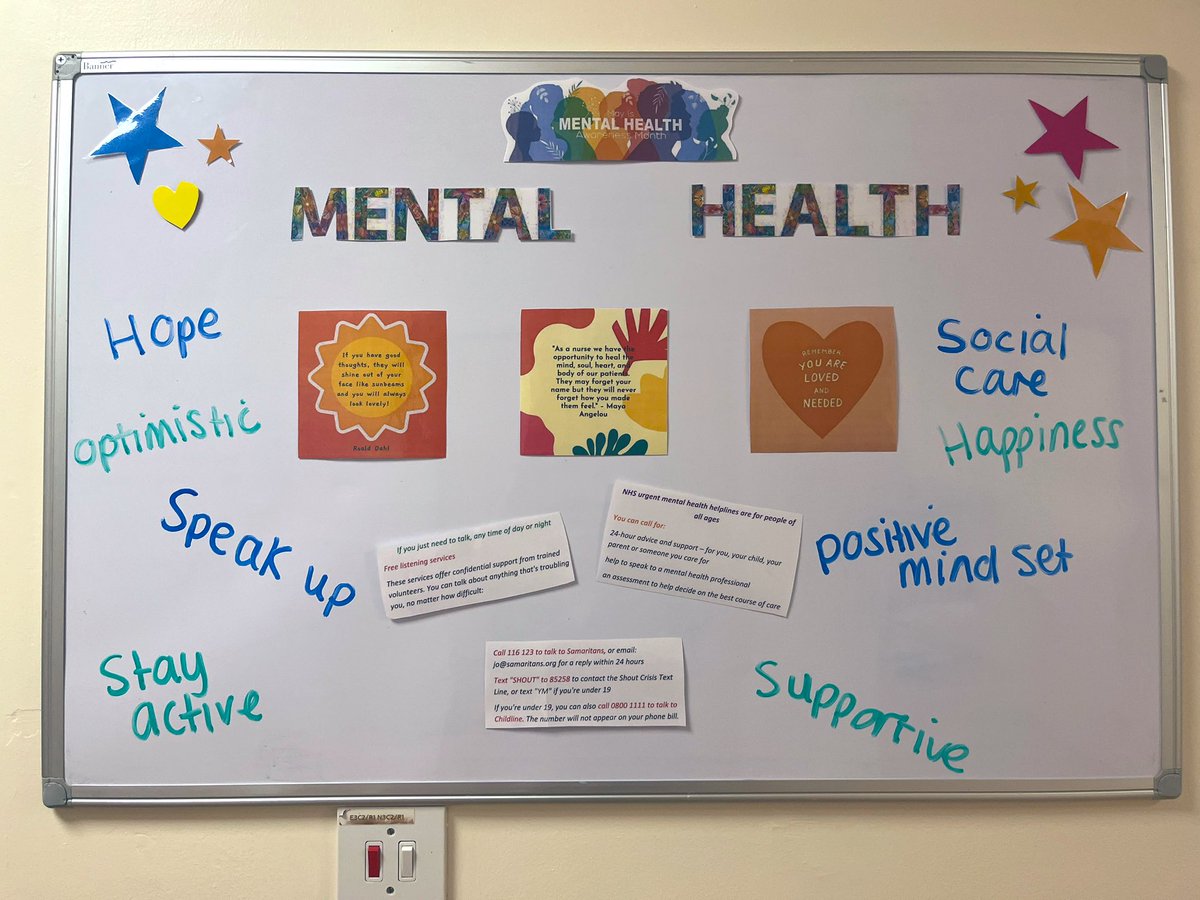 #MentalHealthMatters 💚

#MentalHealthAwarenessMonth 💚

 #MentalHealthAwarenessWeek #FreedomToSpeakUp @LancsHospitals 🗣️