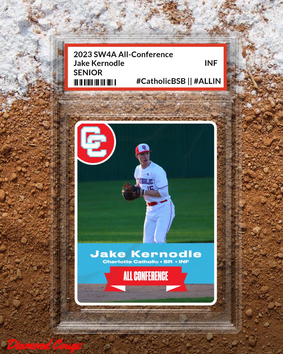 Congratulations to senior infielder @JakeKernodle on being named to the @southwestern4a All-Conference Team!

Way to go, Jake!

#CatholicBSB || #ALLIN