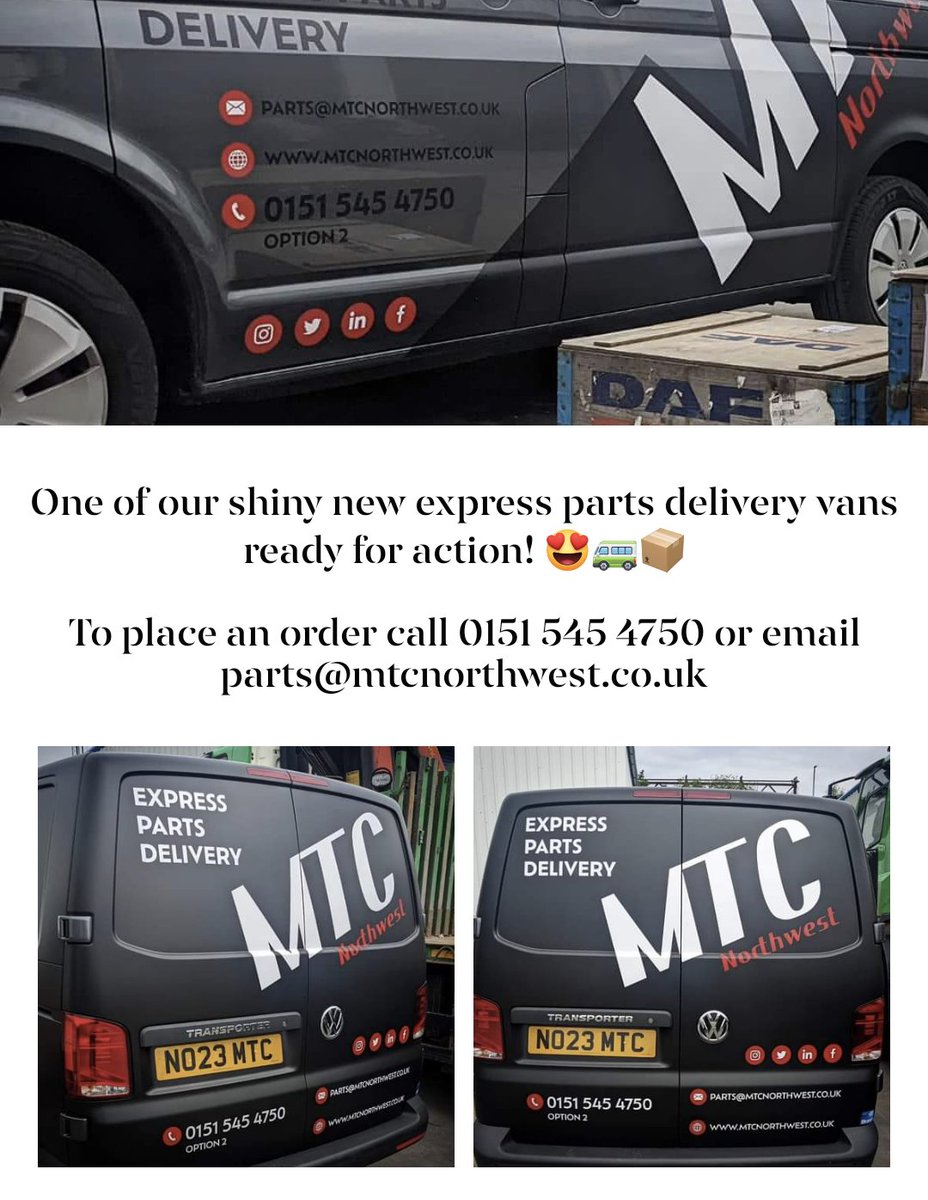 To place an order call 0151 545 4750 or email parts@mtcnorthwest.co.uk

#newvanday #hgvparts #daf #mantruckandbusuk #vanparts #commercialsvehicleparts #trpparts #dafparts #trailerparts #hinoparts