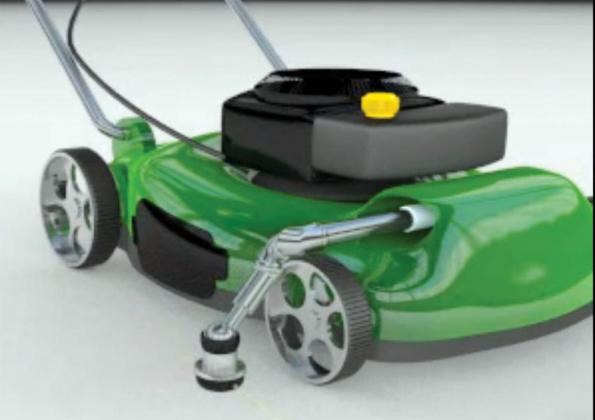 FarmShow's tweet image. While wandering through the recent Green Industry and Equipment (GIE) show in Louisville, Ky., we spotted this prototype mower fitted with a trimmer attachment that doubles as an edger. #pushmower #trimmer #edger #attachment farmshow.com/a_article.php?…
