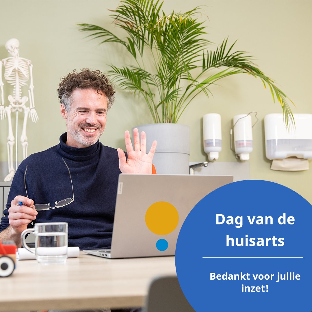 𝐃𝐞 𝐝𝐚𝐠 𝐯𝐚𝐧 𝐝𝐞 𝐡𝐮𝐢𝐬𝐚𝐫𝐭𝐬

Vandaag is het de dag van de huisarts. Daarom zetten we onze huisartsen vandaag in het zonnetje. Zeker met de toenemende druk in de zorg, dragen zij elke dag bij om de zorg toegankelijk te houden. Bedankt daarvoor!

#dagvandehuisarts