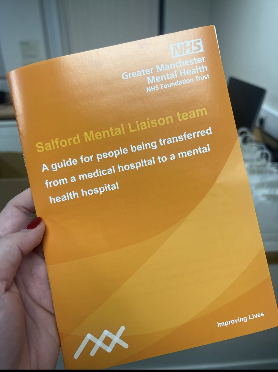 Great to see all of Grace’s (Salford MHLT) hard work come to life in the form of these printed leaflets. We’re really hoping that these will make a difficult time for our service users that little bit easier 🔆 #LeadingLearningLiaison #AlwaysThereSalfordUrgentCare