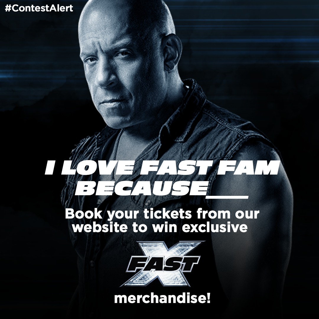 UniversalIND's tweet image. #ContestAlert! 
Are you an OG Fast fan and wish to flaunt it by owning exclusive #FastX merchandise? Then, tell us why you love #FastFam and stand a chance to win!