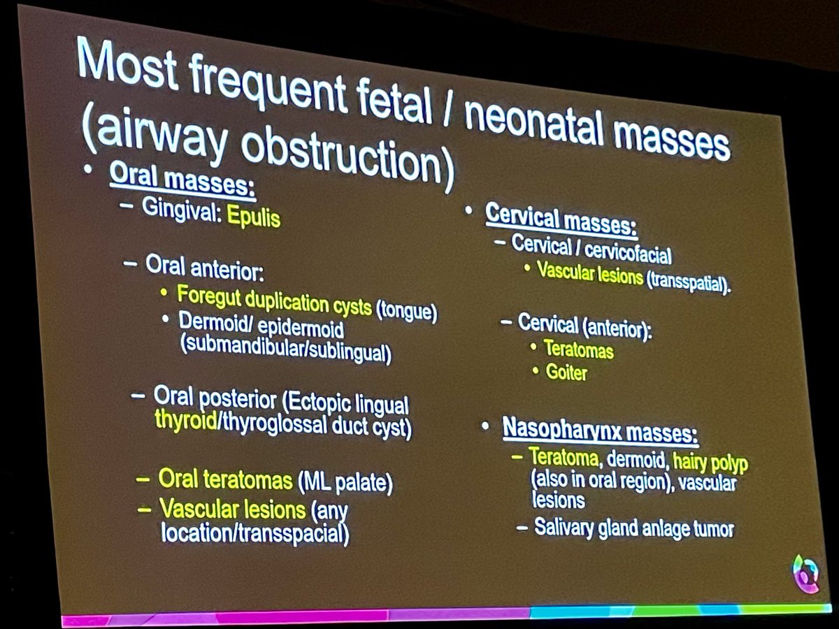 Dr. Maria Calvo-Garcia presenting a comprehensive review of causes of prenatal and postnatal airway obstruction now at #SPR2023 #pedineurorad #fetalMRI #ultrasound <a href="/CincyKidsRad/">Cincy Kids Radiology</a>