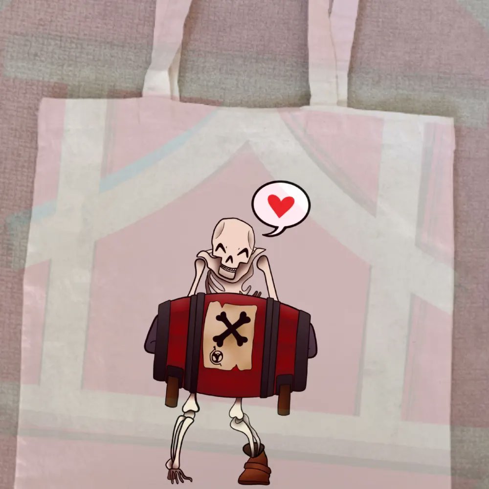 PatryShooky's tweet photo. "Sin duda hay que perderse para hallar destinos inalcanzables onde lo contrario todo el mundo sabría dónde están"

Diseño de Sea of Thieves, ¡el buen bumbum!

En este caso disponemos de:
- Llavero: 7€ 
- Totebag (impresa): 12€
- Pegatina: 1€ https://t.co/g5B9zFRv4g