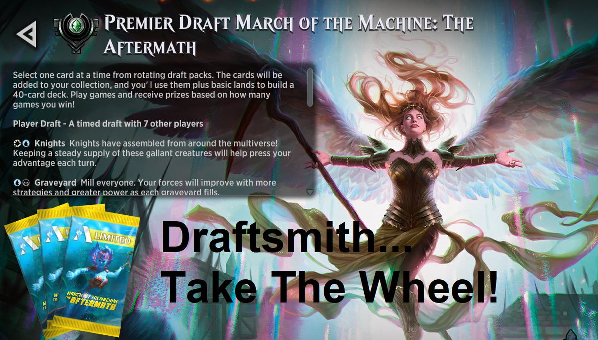 JimDavisMTG's tweet image. 🚗 #Draftsmith Take The Wheel! 🏎

With #BronzeToMythic complete, it's time for our usual episode of Draftsmith Take The Wheel, where we use @UntappedGG's draft helper irresponsibly! Plus a little extra 😎

📺 twitch / JimDavisMTG

@CoolStuffInc @CoalesceAD @BCWSupplies @elgato