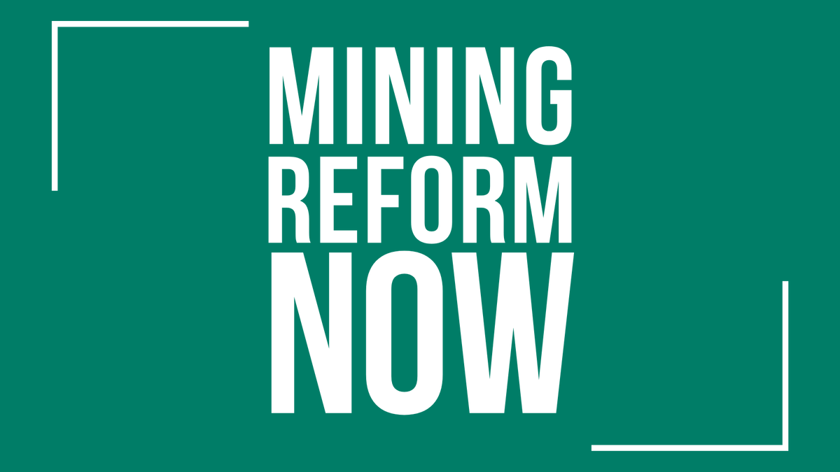 NRDems's tweet image. Our severely outdated mining laws give industry a free pass to pollute &amp;amp; destroy our land, water &amp;amp; special places.

Today, Ranking Member @RepRaulGrijalva and @SenatorHeinrich introduced the Clean Energy Minerals Reform Act to fix that. #MiningReformNow

democrats-naturalresources.house.gov/media/press-re…