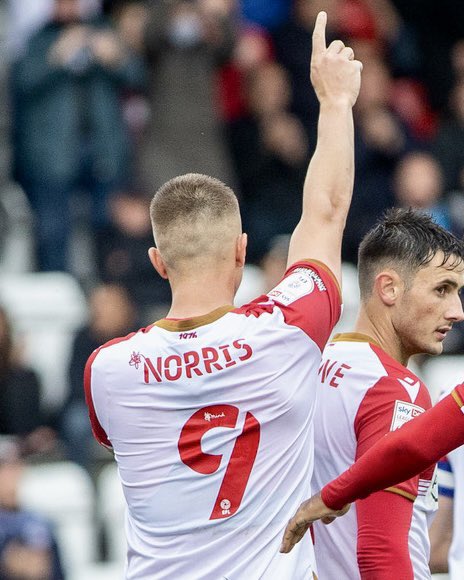 StevenageFC's tweet photo. Born, raised &amp; bleeds Boro. 
The homecoming we’ll treasure forever. 
Never buys a pint in Stevenage again.

One of our own, Luke Norris. ❤️ https://t.co/1OFWQxzoYT