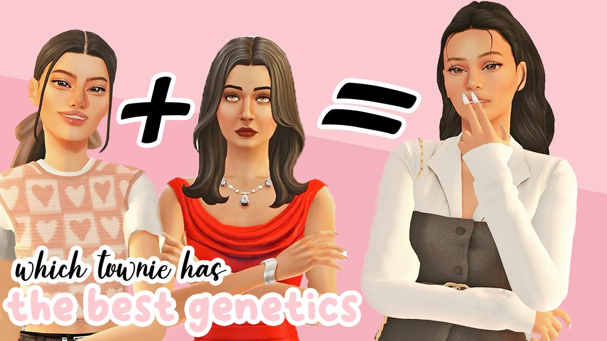 which townie has the best genetics! // The Sims 4: CAS
> youtu.be/azBhYH2-l20