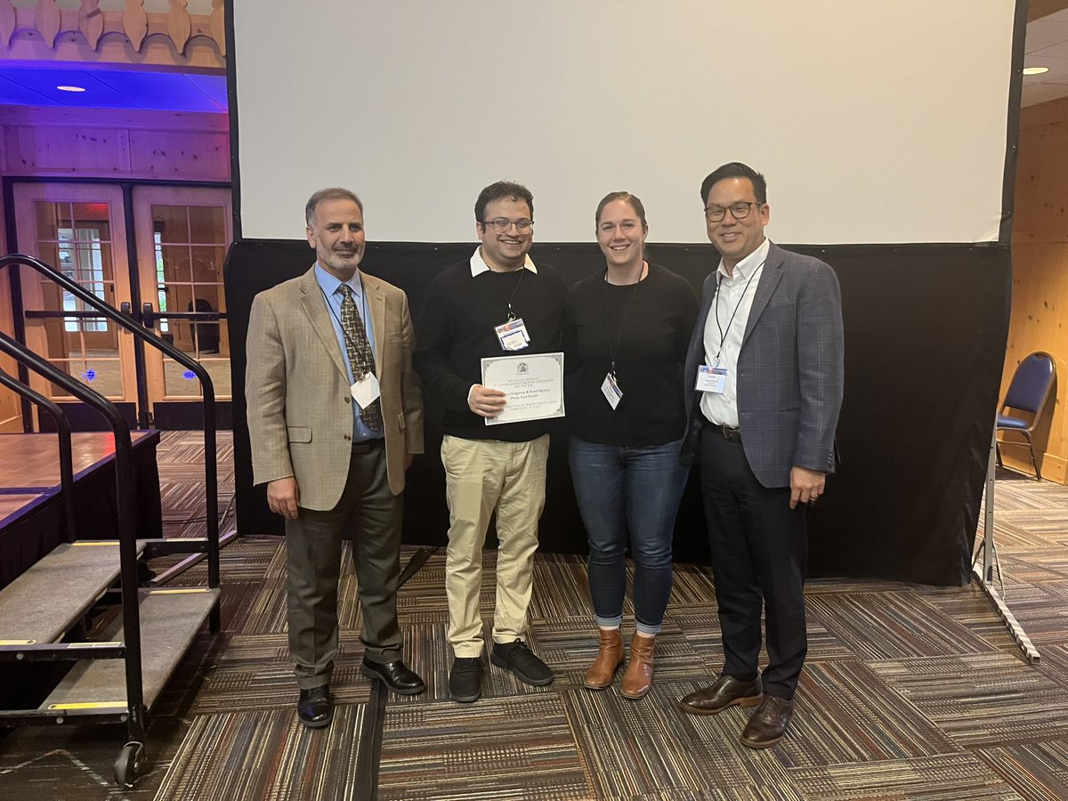 KateDobeshMDJD's tweet photo. Congratulations to Becca, Georges, &amp; Abed for winning their abstract divisions  &amp; Rohit/Becca for winning Surgical Skills Top Gun! The @HenryFordHealth @HfhSurgery family is so proud 🥲 @MC_ACS 69th Annual Meeting https://t.co/OLrxWOpm1R