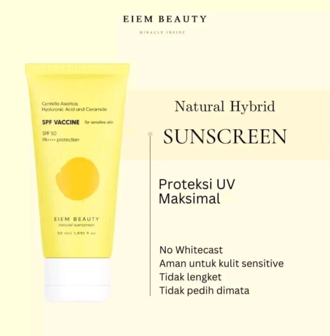 Sunscreen Eiem Beauty??Teksturnya yang enak banget dan murce isinya banyak 50ml cuma 30 ribu loh😭ga tau lagi mau bilang apa,kandungannya juga bagus banget,no fragrance,no alcohol,no Paraben lagi.Sebagus itu plisss😭😭
shope.ee/3AcBJQemdE
