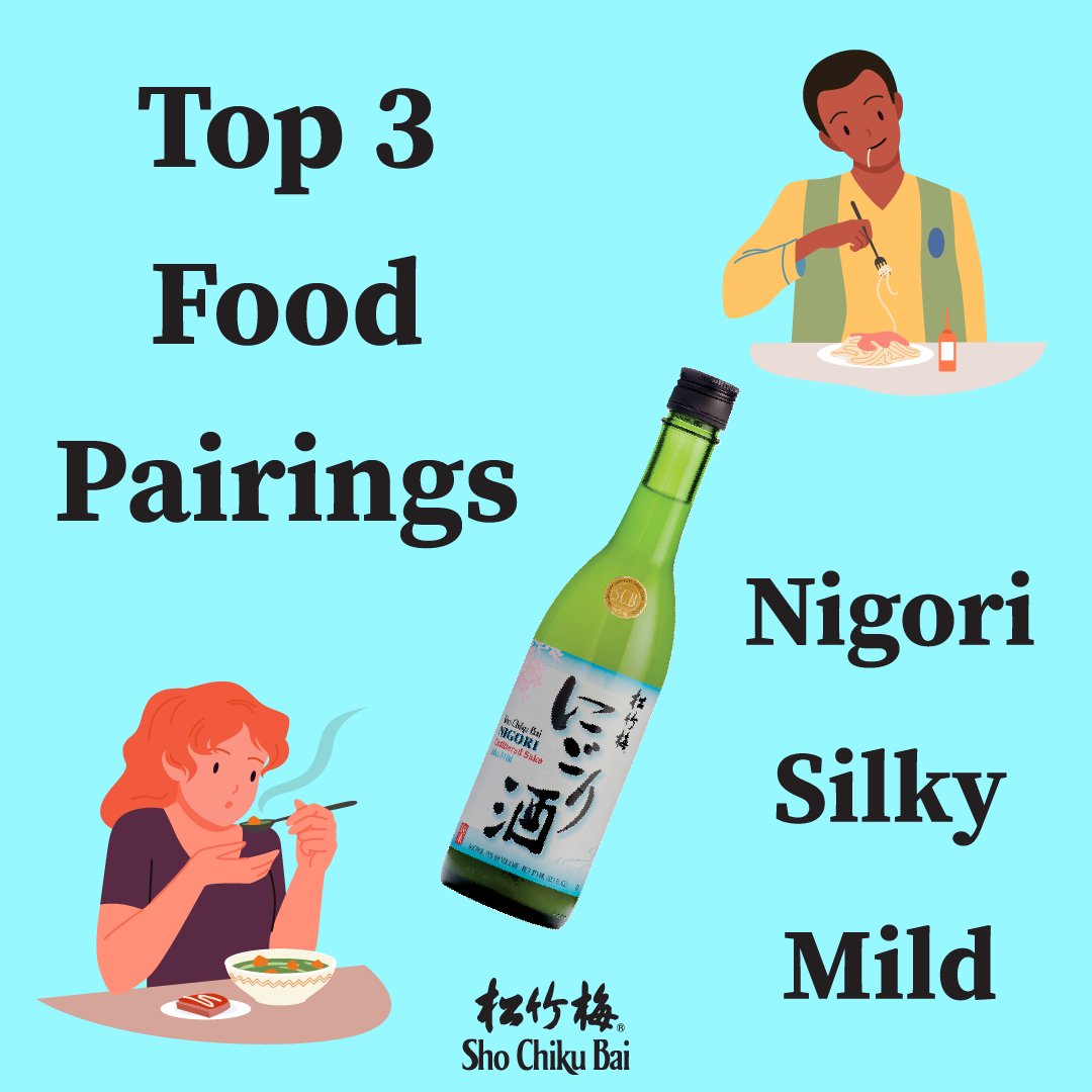 Sho Chiku Bai Nigori Silky Mild is special in how well it pairs with different food. We recommend you try these three meals with a Takara Sake USA classic! 🍶🥗🍔🍛

#shochikubai #takarasakeusa #foodie #sakelover #sale #nigorisake #nigori #yukinigori #shochikubaisho #food #sake