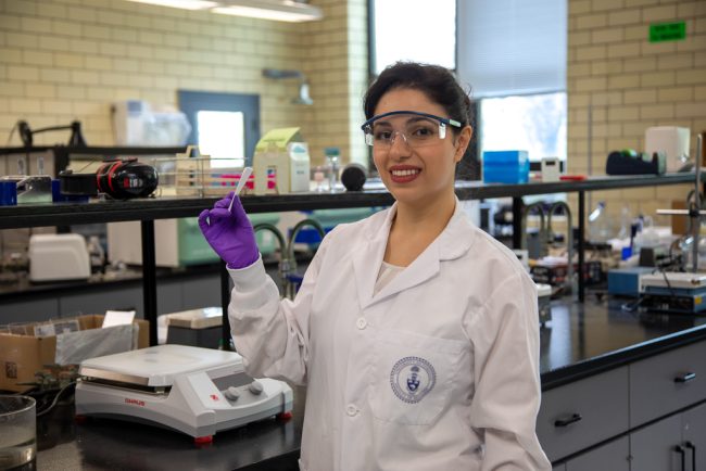 Sara Abu-Obaid is the lead author of a new paper published in the Chemical Engineering Journal. The study introduces a sustainable solution for removing phosphate and ammonium from wastewater in a way that recovers these nutrients for future use: tinyurl.com/saraabuobaid