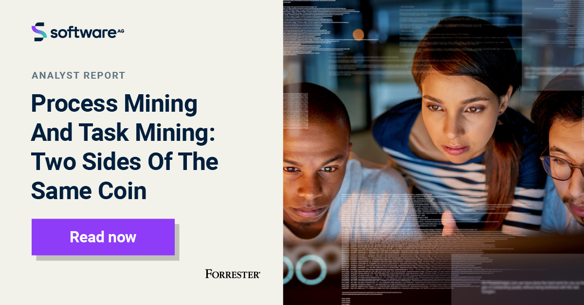 RT SoftwareAG "Don't know the difference between process mining and task mining? You're not alone! According to Forrester they are converging into a single market and serve a similar purpose. The difference however is that they take different approac… "
