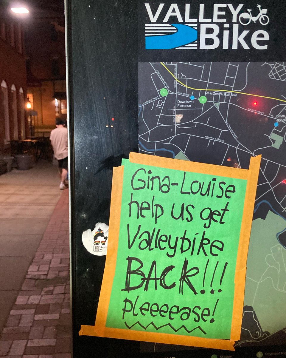 bicyclly's tweet photo. Please, bring back ValleyBike! @NorthamptonMA @TownOfAmherst @MayorLachapelle #HadleyMA @UMassAmherst @SpfldMACityHall @CityofHolyoke #ChicopeeMA #SouthHadley @BewegenT @ValleyBike #BringBackValleyBike #GreenFuture #valleybike https://t.co/GLYuqigud9