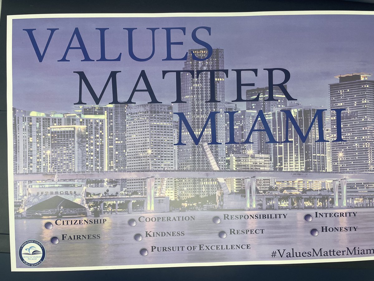 We want to highlight our very own Chief Gibson for being recognized by Miami-Dade County Public Schools - Values Matter Miami initiative for the value “Respect” - we are thankful for all of your work, Chief! Congrats! 
<a href="/cshinn2/">Christopher Shinn</a> <a href="/GussieSakowicz/">Gussie Bowen Sakowicz</a> <a href="/EddieSpomed/">Eddie Medina</a> <a href="/SuptDotres/">Jose L. Dotres, Ed.D.</a> <a href="/verenanro/">Verena Cabrera</a>
