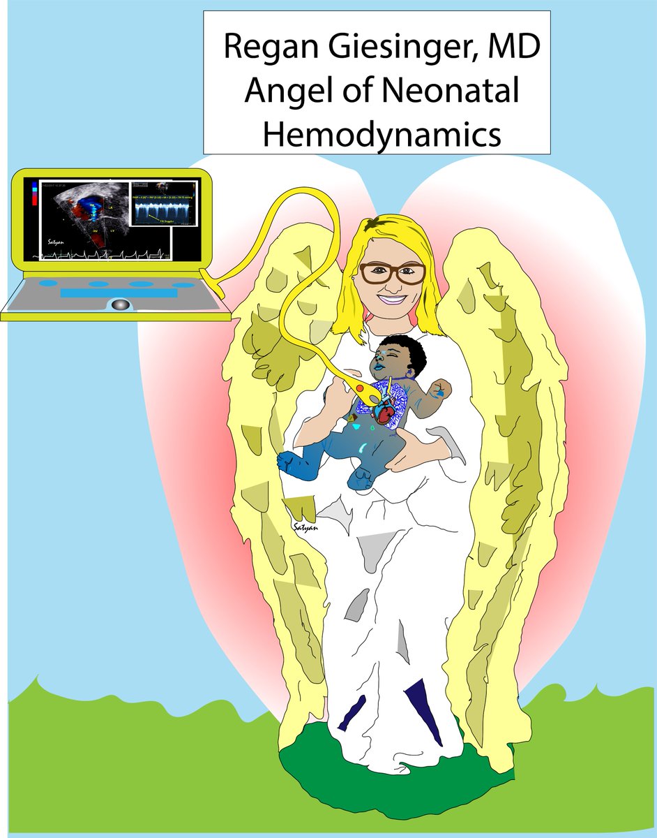 Dr. Regan Giesinger - our Angel of Neonatal Hemodynamics. I never clinically worked with her but wrote with her and shared platforms and learnt from her. Her dedication to advancement of neonatal hemodynamics and her passion for teaching were exemplary. #neographics in her honor