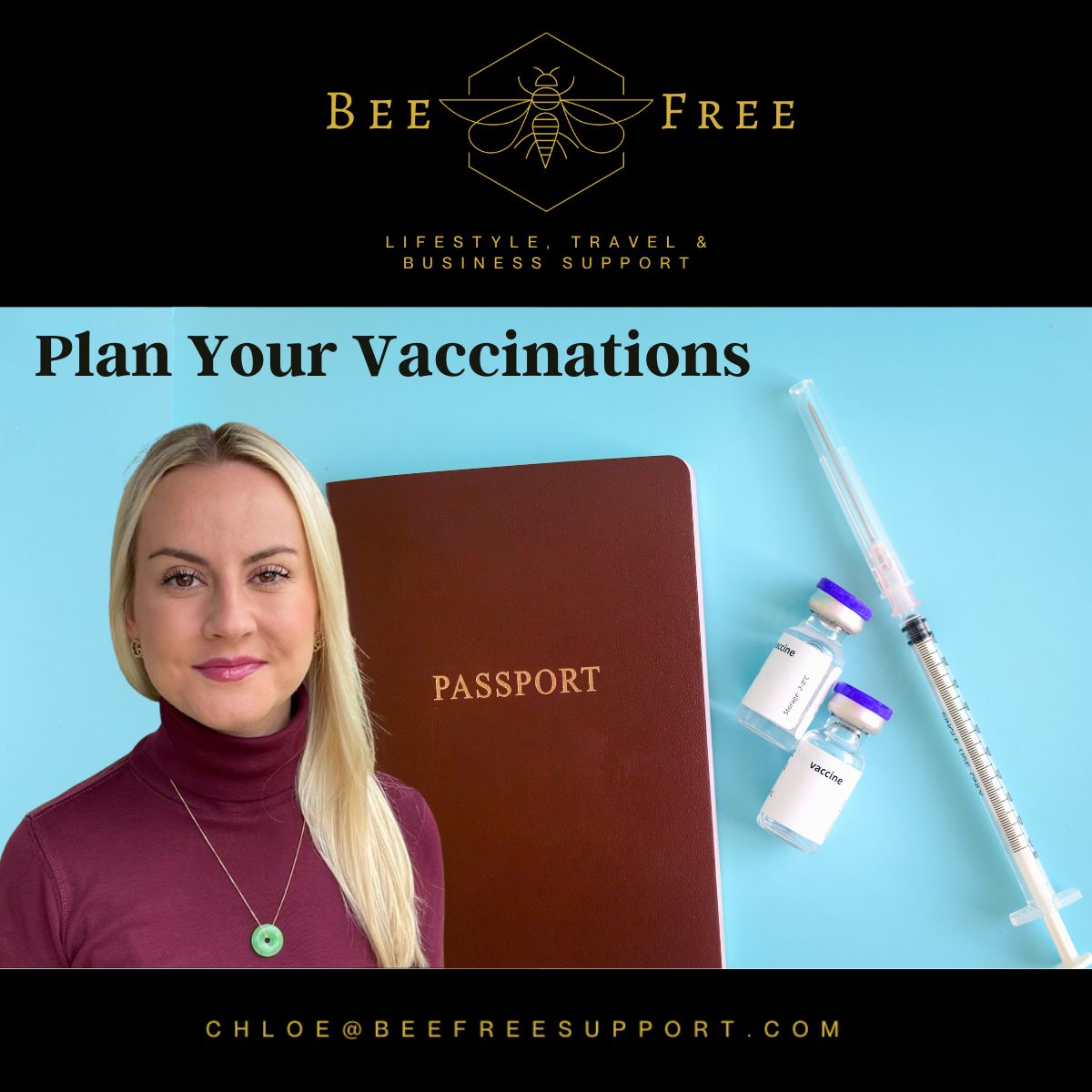 BeeFreeSupport's tweet image. Be sure to check  on what vaccinations you need when you travel. You may not need vaccinations in Europe, but more exotic places require them!

For help arranging your travel speak to 
Bee Free Support.

beefreesupport.com
#virtualassistant #vaccine #beefreesupport