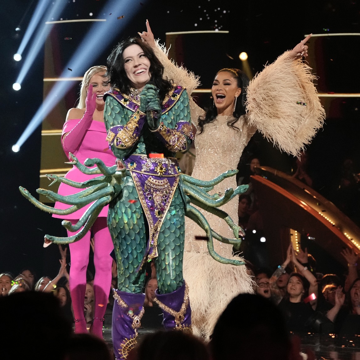 The Masked Singer (@maskedsingerfox) on Twitter photo This season's #GoldenMask goes to <a href="/bishopbriggs/">Bishop Briggs</a>! 🎊 #MedusaMask, thank you for sharing your incredible talent with us! #TheMaskedSinger This season's #GoldenMask goes to <a href="/bishopbriggs/">Bishop Briggs</a>! 🎊 #MedusaMask, thank you for sharing your incredible talent with us! #TheMaskedSinger