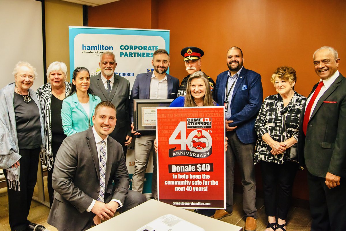Celebrating the inception date of our program 40 years ago on May 18, 1983 at <a href="/hamiltonchamber/">Hamilton Chamber of Commerce</a>