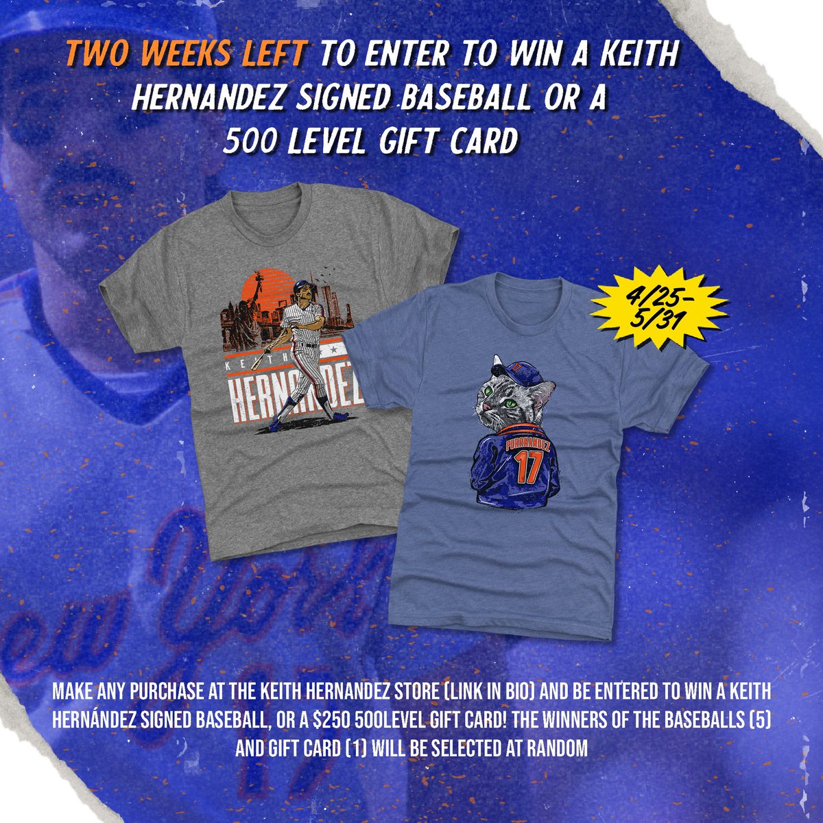 Just under 2 weeks to get your merch and be entered to win a signed baseball! Whose gotten there’s already?