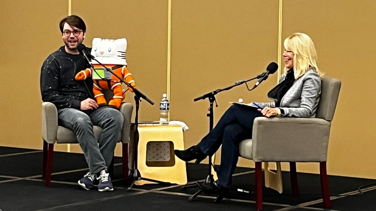 I was recently interviewed by <a href="/KerriMPR/">Kerri Miller</a> for <a href="/MPRnews/">MPR News</a> for Talking Volumes. It was PAWESOME!!!
You can watch the whole interview here:
mprnews.org/episode/2023/0…