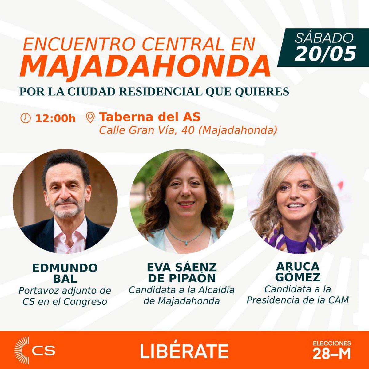 📣 Sab 20 Mayo
⌚ 12:00
📍 Taberna del AS, Gran Vía 40