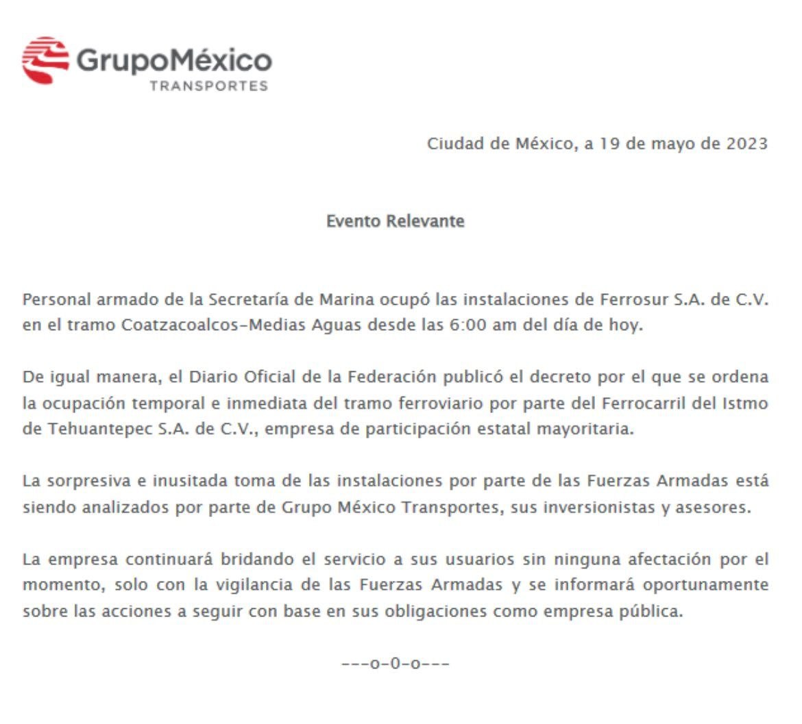 AliciaSalgadoMX's tweet image. ⚡️La Secretaría Marina tomó el control de #Ferrosur tras el decreto publicado hoy donde se declara de utilidad pública algunos tramos de Veracruz.
📍Decreto ⬇️
acrobat.adobe.com/link/review?ur…