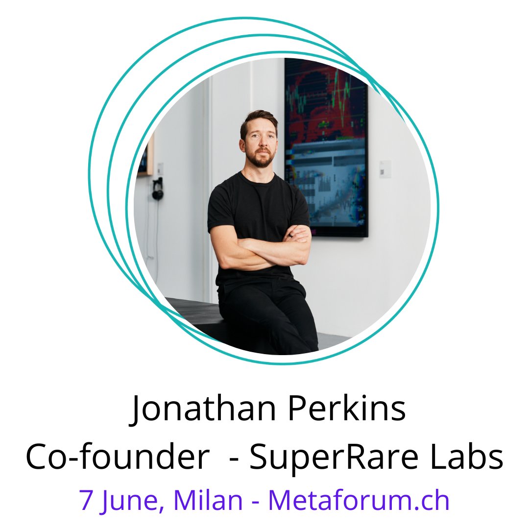 SuperRare’s Co-Founder @rareperkins will be delivering a keynote at the @Cryptonomist_en Metaforum in Milan on June 7th ...