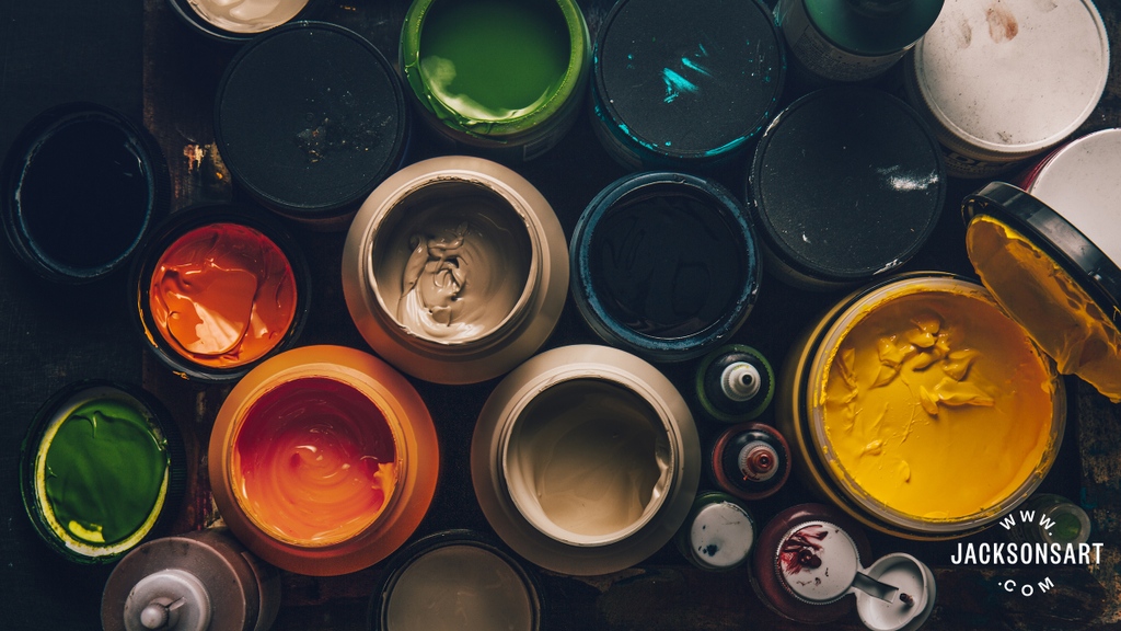 Jackson's Art on Twitter "Acrylic tubes and pots of paint are