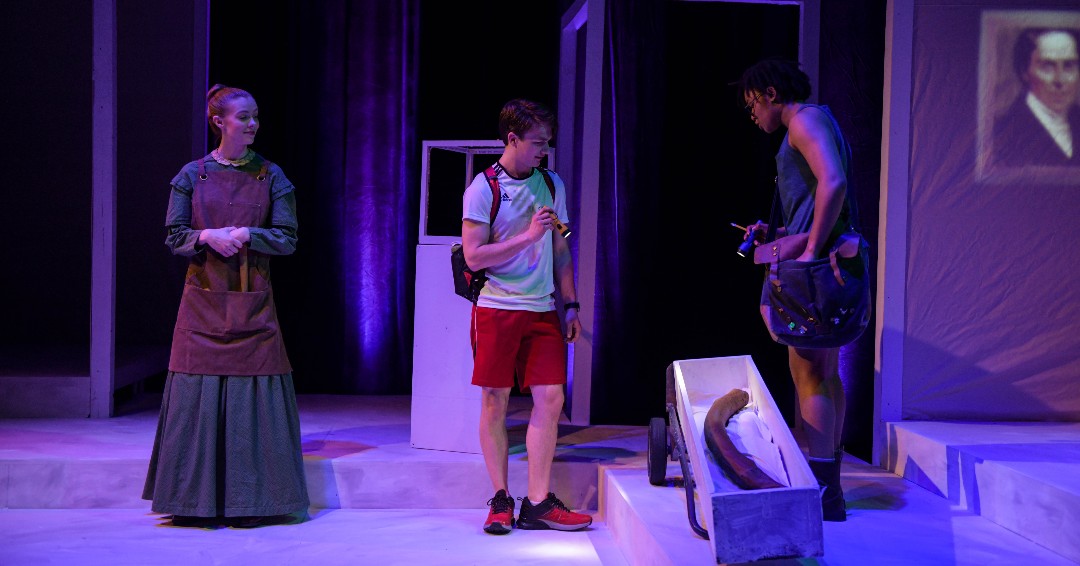 EMUTheatre's tweet photo. Performances for "Digging Up Dessa" return tonight, friends! This is the final weekend of showings for this outstanding production. You don't want to miss this show! Photo credits to Randy Mascharka.
#EMUTheatre #DiggingUpDessa #Sponberg #SecondWeekend #FinalWeekend https://t.co/fxpDcwCUci