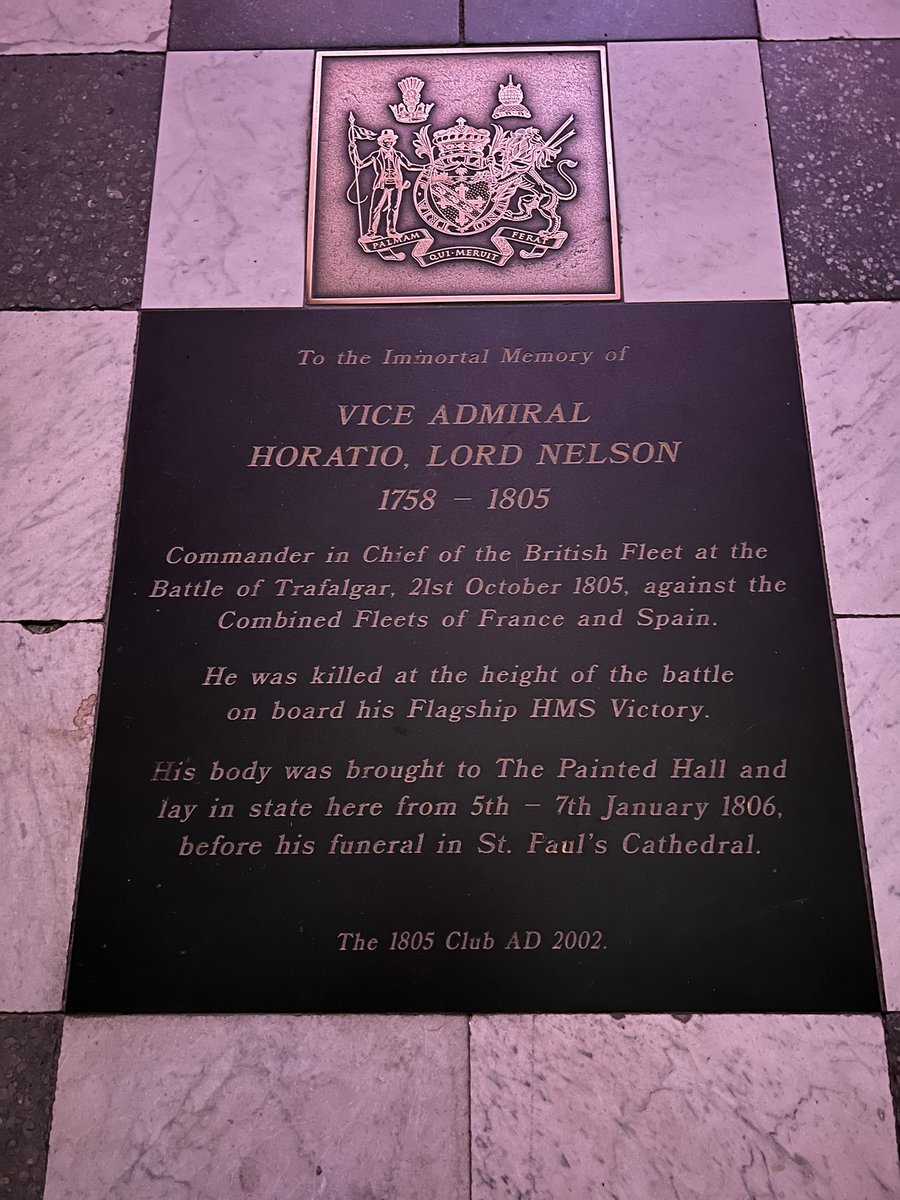RogerReadwinUK's tweet photo. Always special to return to @orncgreenwich and remember a famous @RoyalNavy Officer, Horatio Nelson, 1st Viscount Nelson, 1st Duke of Bronte 🫡
#TheImmortalMemory
#MadeInTheRoyalNavy https://t.co/18l4IoL5Pj
