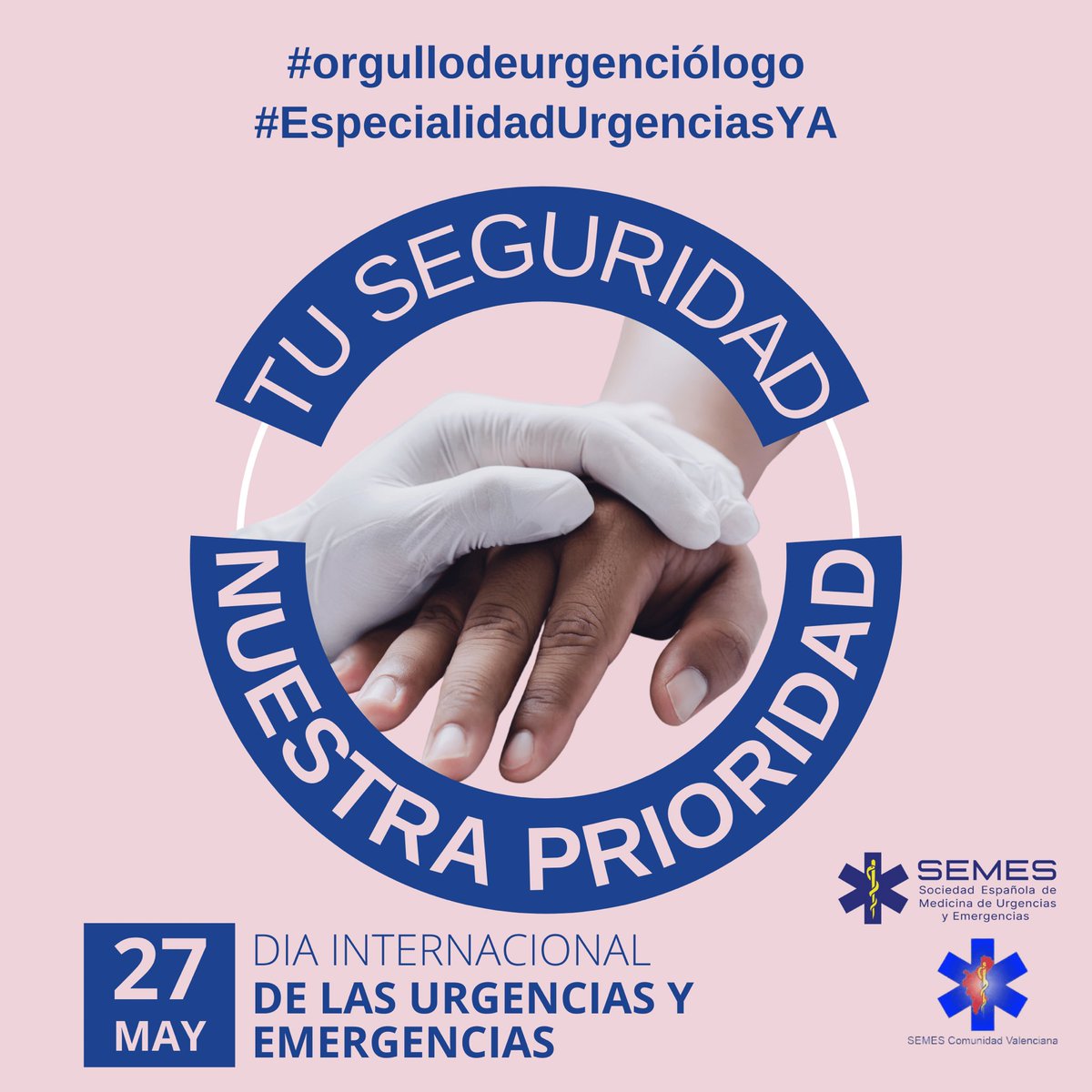 Se acerca el día de las Urgencias y Emergencias. Un día para celebrar nuestra profesión, la de los Urgenciologos y es que, la única forma de hacer un buen trabajo es amar lo que haces y eso, está dentro del espíritu del Urgenciologo 💙#EspecialidadUrgenciasYA <a href="/SEMES_/">SEMES</a> <a href="/SEMES_CV/">SEMES_CV</a>