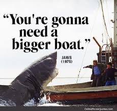 @DonnaHanlon75 @AnnMcLinton @jenfrodgers @AimieJMarshall @EmmaLily26 @jcbell88 @NHSGGC @NHSGGC_ACP @nhsggccpd @nhsggcchc @GGCREALMED My all time favourite….sometime in life you just need a bigger boat 🤣🦈⛴️