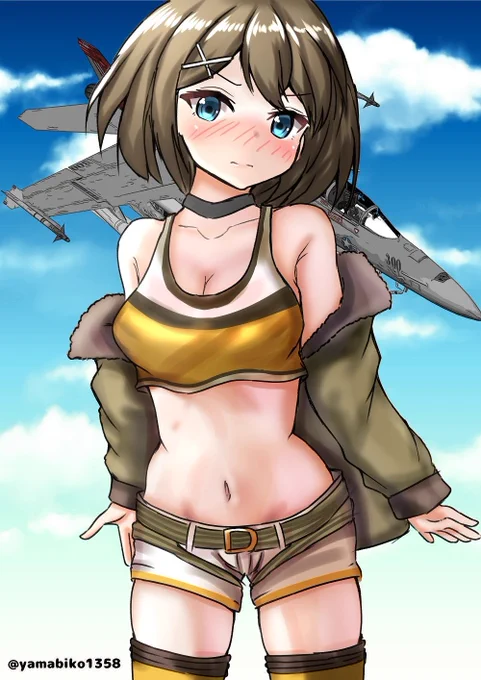 摩耶のイラストですがちょっと、出来映えがイマイチですのでワンドロから削除させて頂きました申し訳ございません 