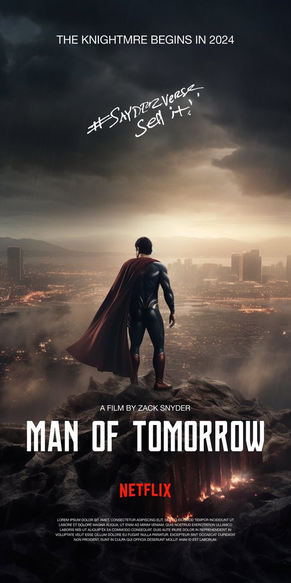 We can have #SupermanLegacy as a @JamesGunn biopic…

AND

We can have #HenryCavillSuperman from the #SnyderVerse back at the same time.

It would be the smart move from #WBD #WB u don’t have to be that egocentric.
#oneday

#SellSnyderVerseToNetflix 
#sellthesnyderversetonetflix