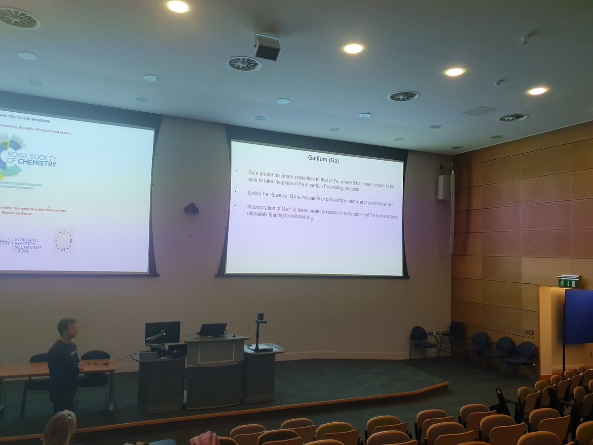 Griffith Group RCSI (@dgriffithgroup) on Twitter photo Lewis More O'Ferrall presenting at the Inorganic Ireland Conference and doing a great job highlighting the promising antimicrobial activity of Ga compounds. <a href="/LewisMore/">Lewis More O’Ferrall</a> <a href="/ProfCOConnor/">Christine O'Connor</a> <a href="/ChemistryRCSI/">RCSI_Chemistry</a> <a href="/TUDubChemBPharm/">School of Chemical & BioPharmaceutical Sciences</a> <a href="/SSPCentre/">SSPC</a> #SSPC Lewis More O'Ferrall presenting at the Inorganic Ireland Conference and doing a great job highlighting the promising antimicrobial activity of Ga compounds. <a href="/LewisMore/">Lewis More O’Ferrall</a> <a href="/ProfCOConnor/">Christine O'Connor</a> <a href="/ChemistryRCSI/">RCSI_Chemistry</a> <a href="/TUDubChemBPharm/">School of Chemical & BioPharmaceutical Sciences</a> <a href="/SSPCentre/">SSPC</a> #SSPC
