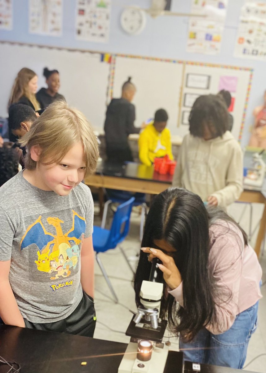 SandersMiddle55's tweet photo. Check out Ms. Etha’s students @SandersMiddle55. Just like scientists using microscopes. Even after SCPASS Ms. Etha is still engaging her students! It’s a great day to be a Yellowjacket! #RocknLearn. @LCSD55 @864Dawkins_ @loveSCschools https://t.co/isMdh7of5S