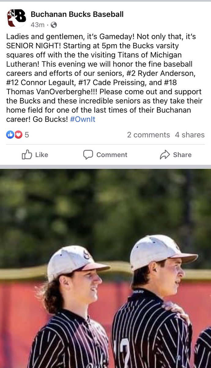 Buchanan Baseball 23 (@Buck_Baseball) on Twitter photo 2023-05-19 17:08:14