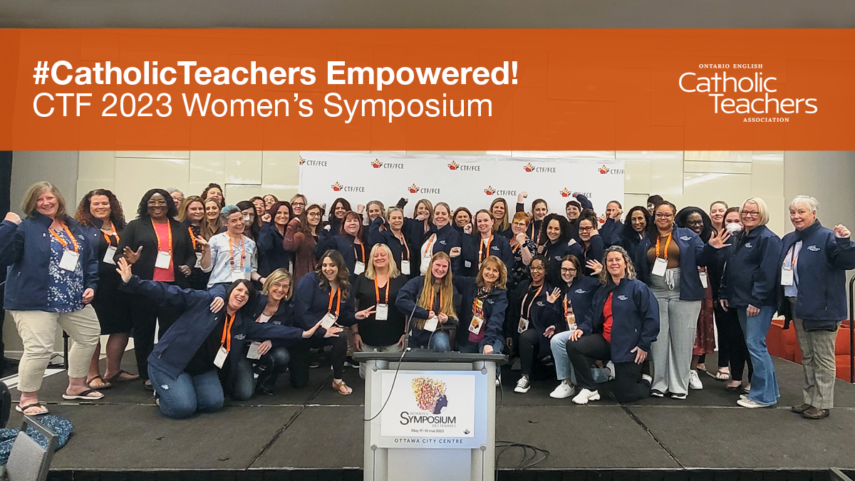 👏👏👏to the 45+ #CatholicTeachers taking part in <a href="/CTFFCE/">CTF/FCE</a>'s 2023 Women’s Symposium this week - joining an amazing community of women educators taking part in important PD, making connections, &amp; getting empowered. 💪🏾💪🏻💪🏼#onted